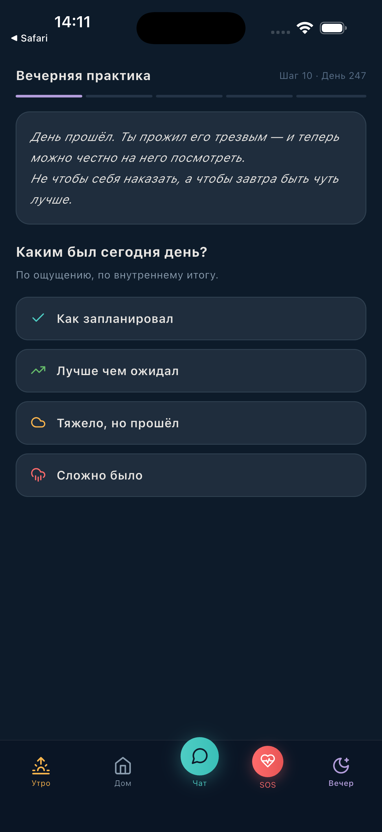 Вечерняя практика